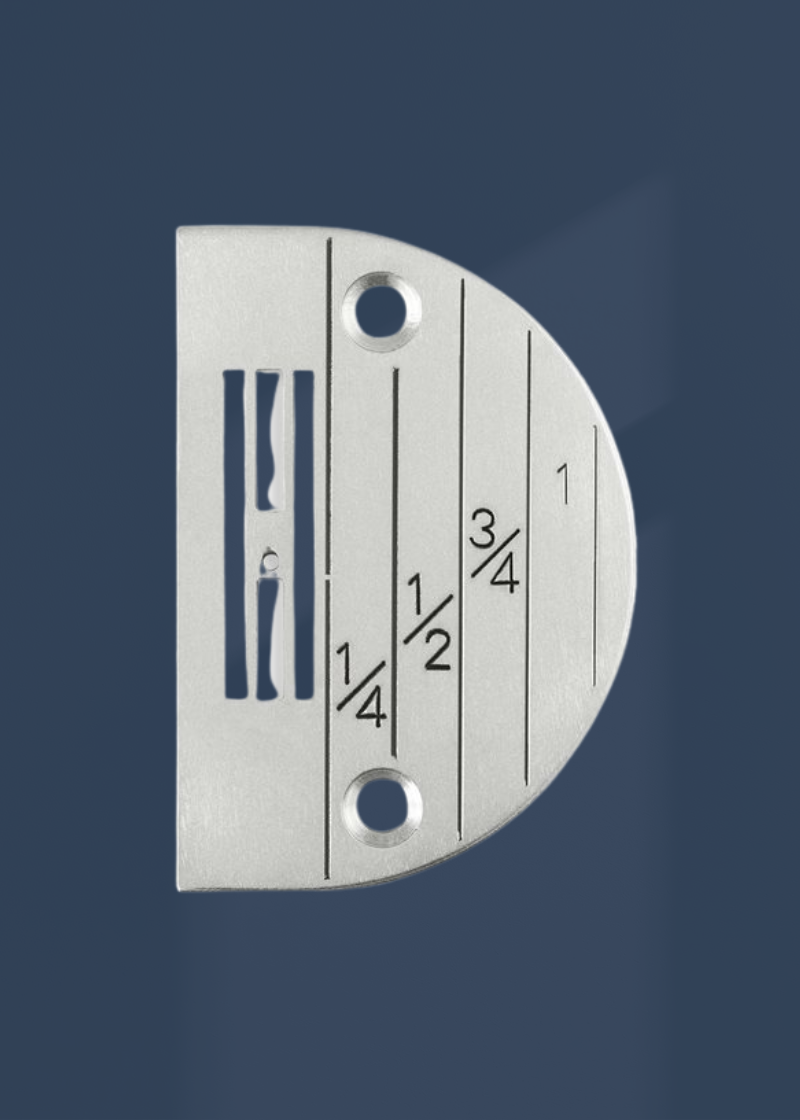 Regular Needle Plate W/ Line Gauge - Sewing Machine Parts - (147158 LG)