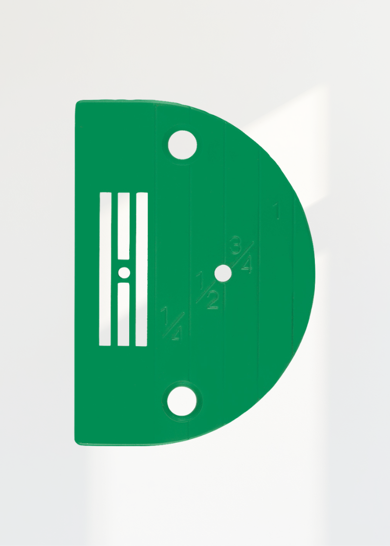 Regular Non-Stick Needle Plate W/ Line Gauge - Sewing Machine Parts - (52032LGT)