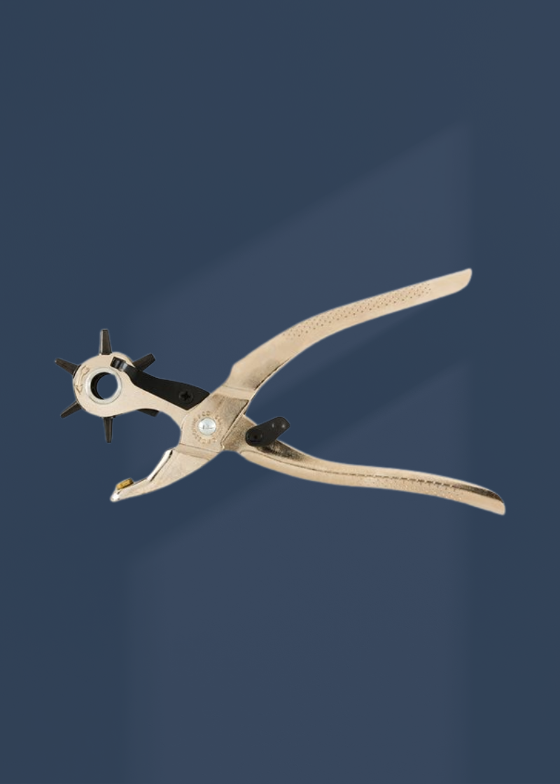 Revolving 6-Hole Belt Puncher - Forged Steel