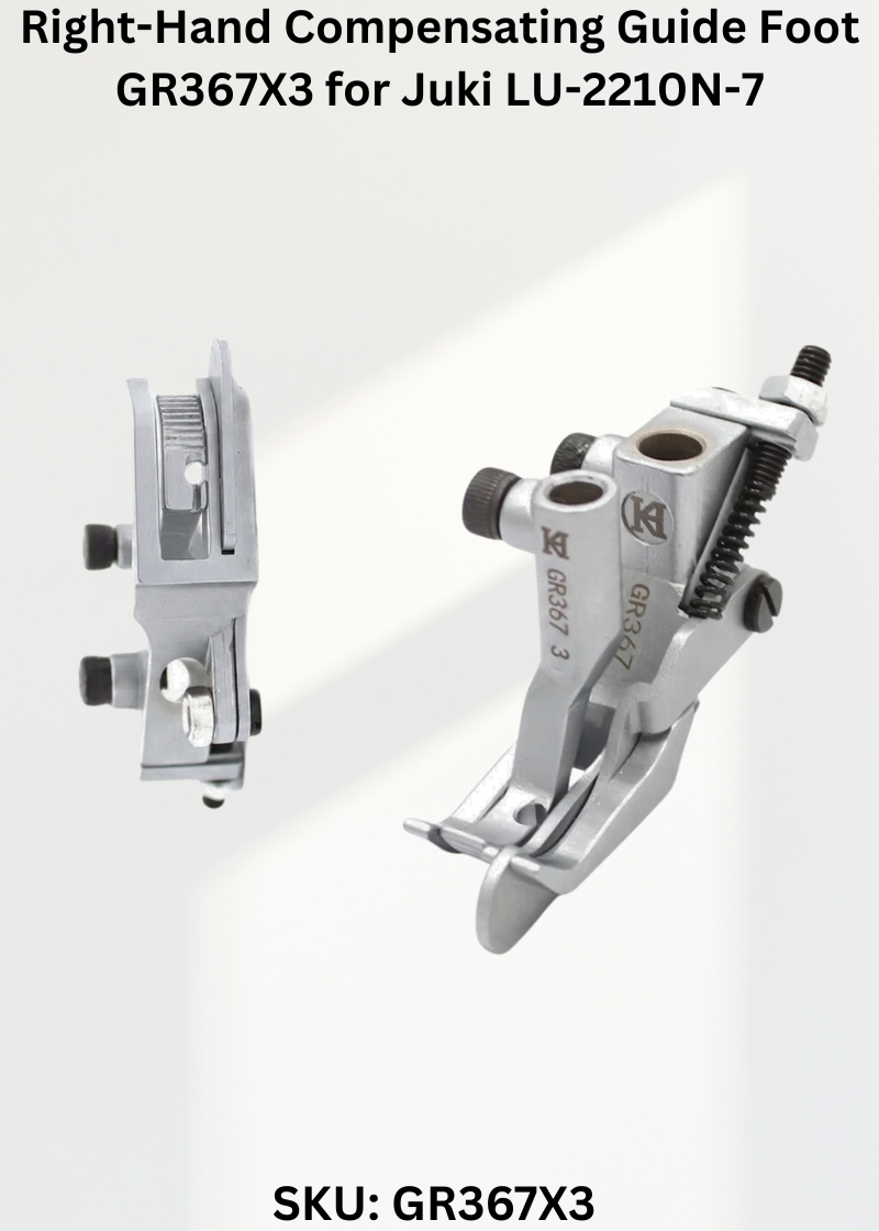 Right-Hand Compensating Guide Foot GR367X3 for Juki LU-2210N-7 Sewing Machine