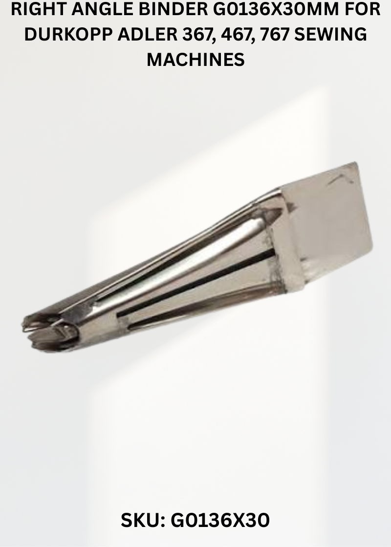 Right Angle Binder G0136X30Mm for Durkopp Adler 367, 467, 767 Sewing Machines