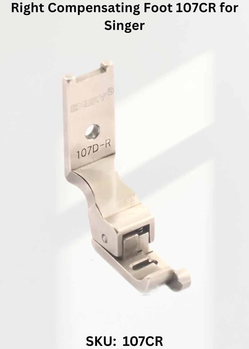 Right Compensating Foot 107CR for Singer 457G, 457U and Singer 107 Sewing Machines