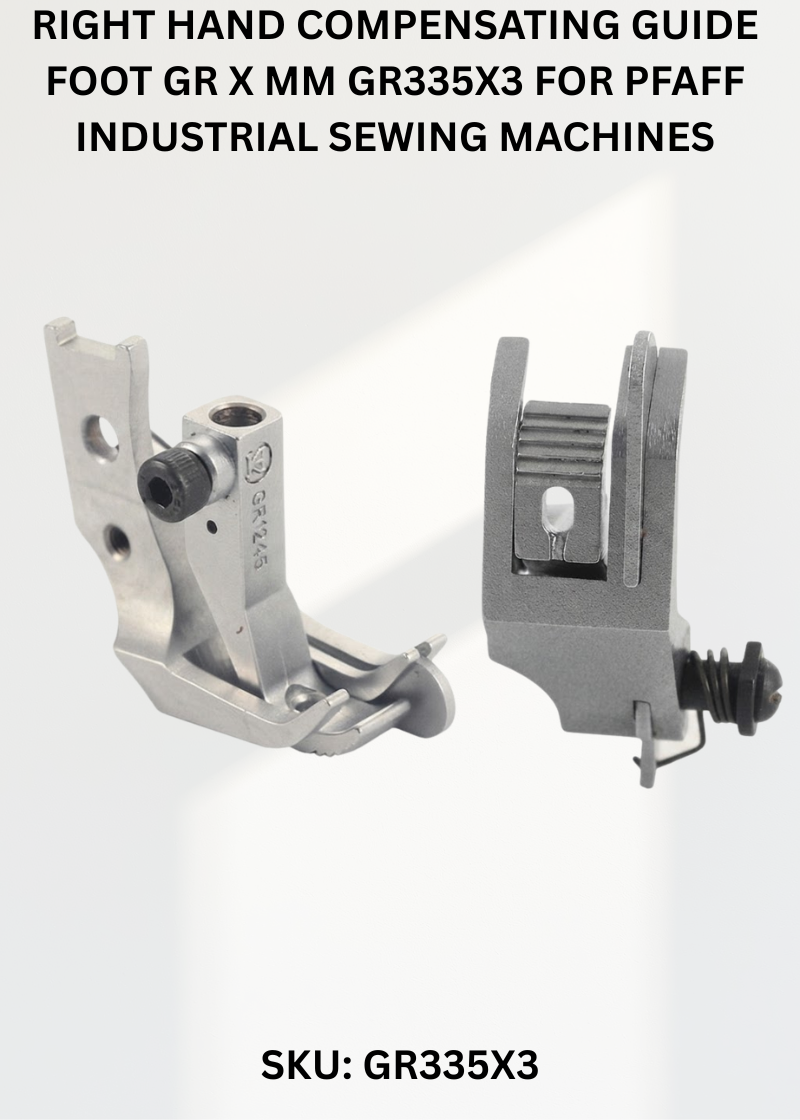 Right Hand Compensating Guide Foot Gr X Mm GR335X3 for Pfaff Industrial Sewing Machines