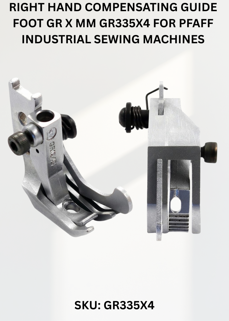 Right Hand Compensating Guide Foot Gr X Mm GR335X4 for Pfaff Industrial Sewing Machines
