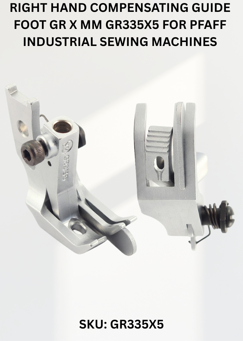 Right Hand Compensating Guide Foot Gr X Mm GR335X5 for Pfaff Industrial Sewing Machines