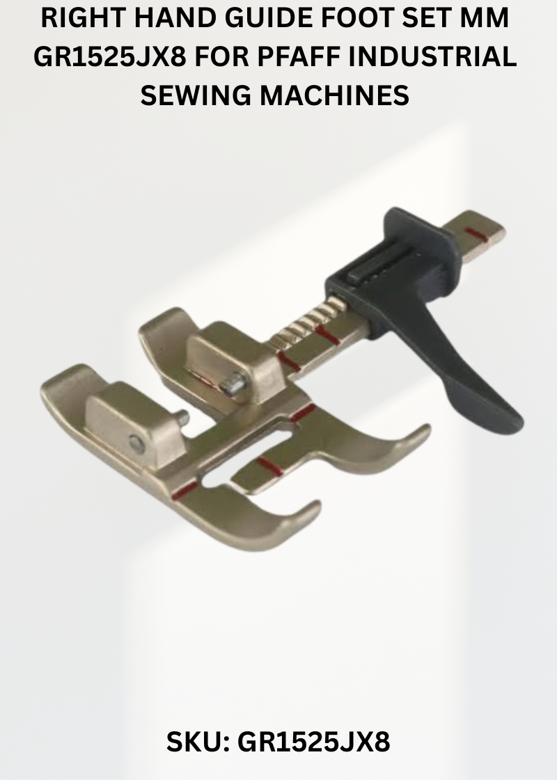 Right Hand Guide Foot Set Mm GR1525JX8 for Pfaff Industrial Sewing Machines