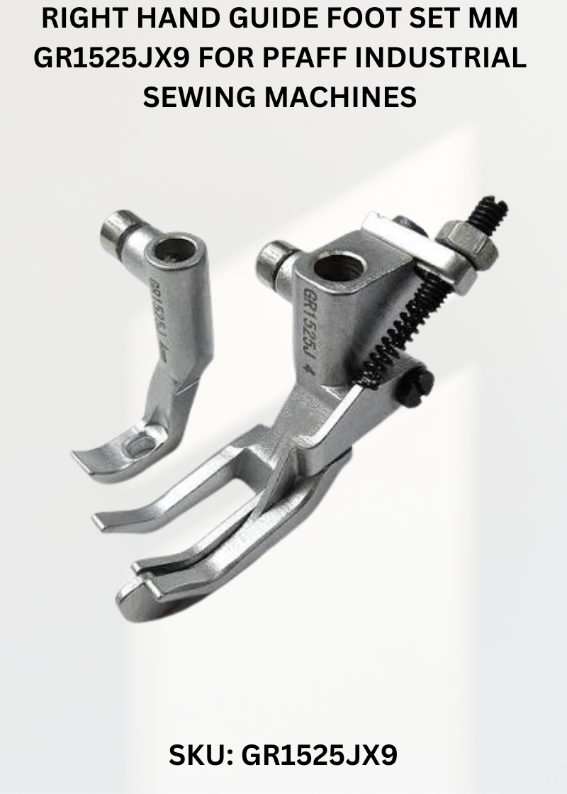 Right Hand Guide Foot Set Mm GR1525JX9 for Pfaff Industrial Sewing Machines