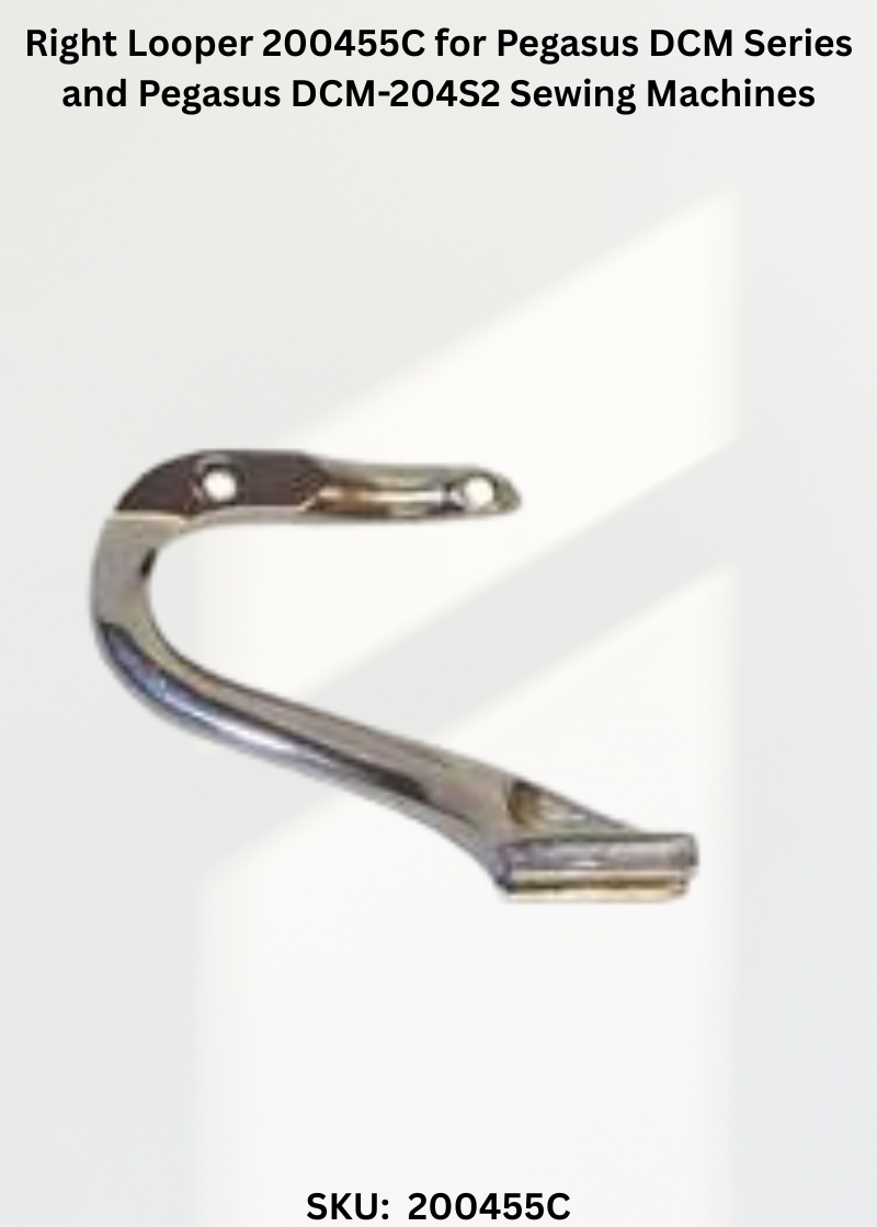 Right Looper 200455C for Pegasus DCM Series and Pegasus DCM-204S2 Sewing Machines
