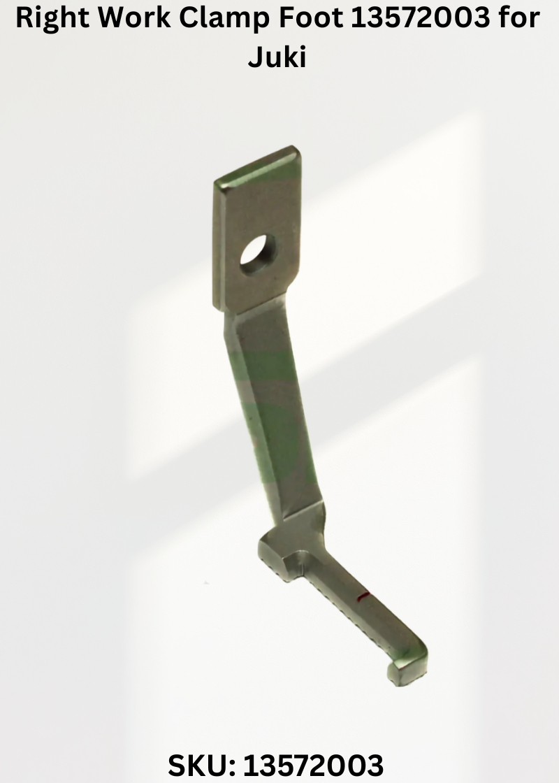 Right Work Clamp Foot 13572003 for Juki LK-1900AN and Juki LK-1900 Sewing Machines