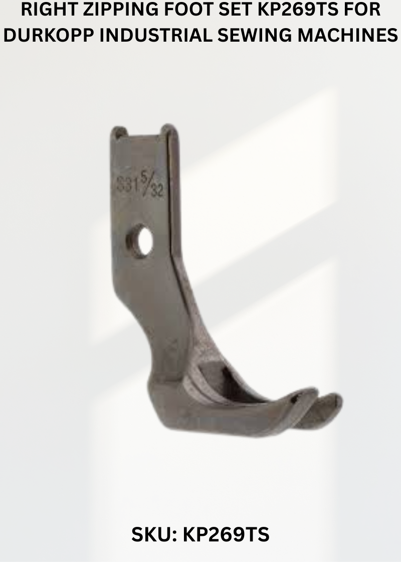 Right Zipping Foot Set KP269TS for Durkopp Industrial Sewing Machines