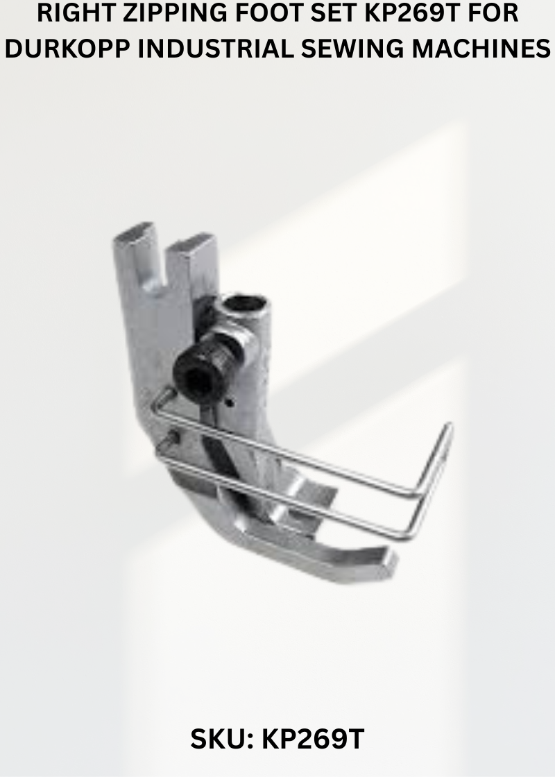 Right Zipping Foot Set KP269T for Durkopp Industrial Sewing Machines