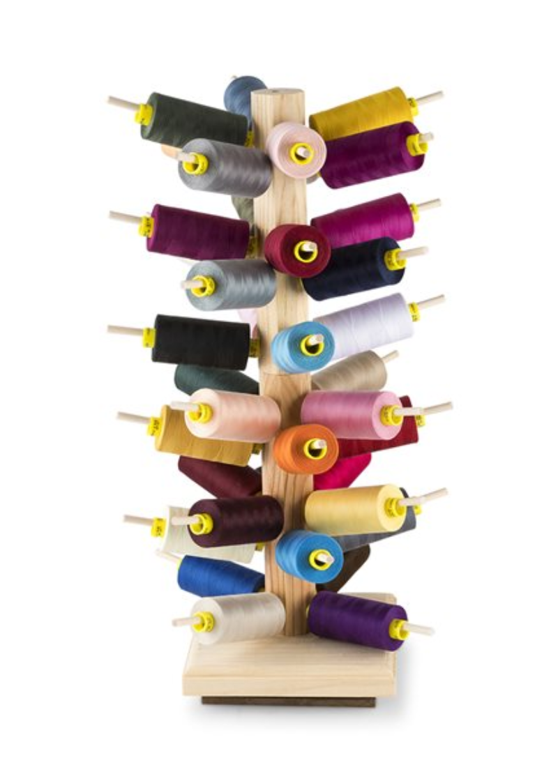 Rotary Tabletop Thread Rack – Holds 80 Spools or 40 Cones