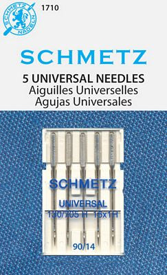 Schmetz Universal 5-pk sz14/90, 10pkg/box