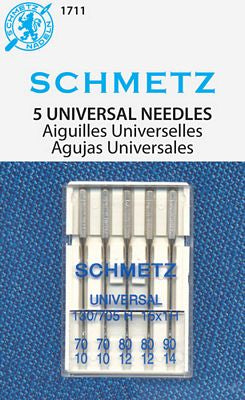 Schmetz Universal 5-pk Assortment, 10pkg/box