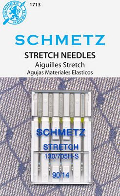Schmetz Stretch 5-pk sz14/90, 10pkg/box