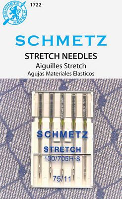 Schmetz Stretch 5-pk sz11/75, 10pkg/box