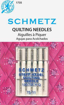 Schmetz Quilting 5pk sz11/75, 10pkg/box