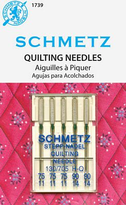 Schmetz Quilting 5-pk Assortment sz75&90, 10pk/box