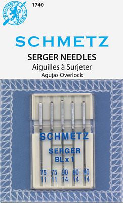 Schmetz Overlock BLX1 Assorted Sizes 11-14,10pk/bx