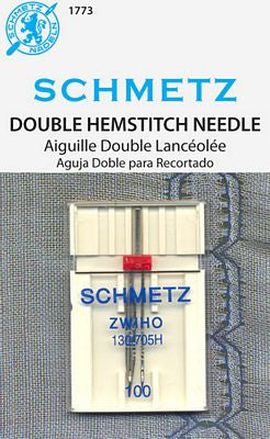 Schmetz Double Hemstitch 1-pk sz2.5/100, 10pkg/box