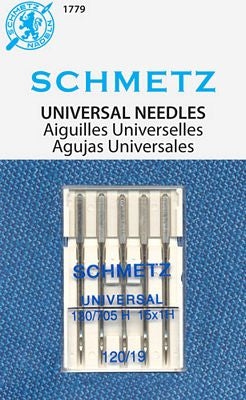 Schmetz Universal 5-pk sz19/120, 10pkg/box
