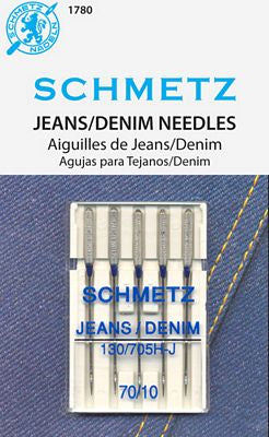 Schmetz Denim 5-pk sz10/70, 10pkg/box