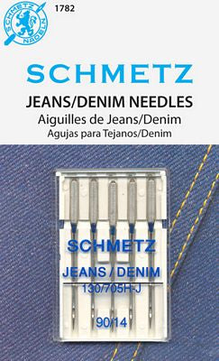 Schmetz Denim 5-pk sz14/90, 10pkg/box