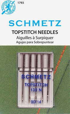 Schmetz Topstitch 5pk sz14/90, 10pkg/box