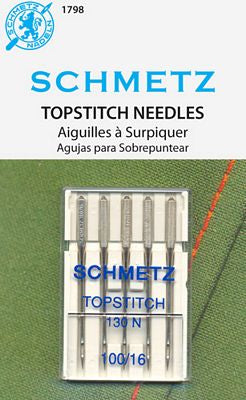 Schmetz Topstitch 5pk sz16/100, 10pkg/box