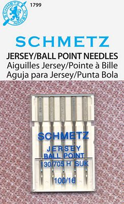 Schmetz Jersey/Ballpoint 5-pk s16/100