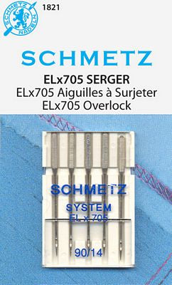 Schmetz Elna ELX705 5-pk sz14/90, 10pkg/box