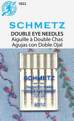 Schmetz Double Eye 5-pk sz12/80