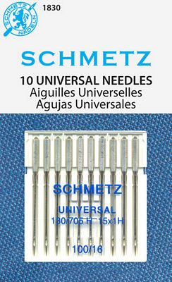 Schmetz Universal 10pk sz16/100, 10pkg/box