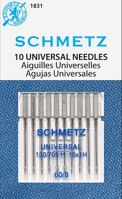 Schmetz Universal 10-pk sz8/60, 10pkg/box