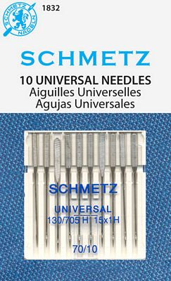 Schmetz Universal 10pk sz10/70, 10pkg/box