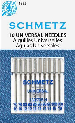 Schmetz Universal 10pk Assortment, 10pkg/box