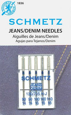 Schmetz Denim 5-pk Assortment, 10pkg/box