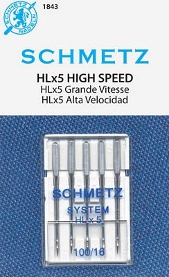 Schmetz HLx5 Professional Quilting sz100/16 5pk