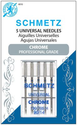 Schmetz Chrome Universal 90/14 Carded 5 Pack