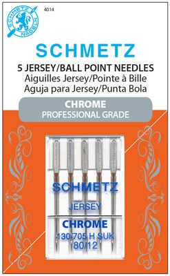 Schmetz Chrome Ball Point 80/12 Carded 5 Pack