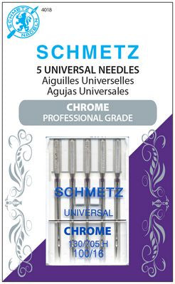 Schmetz Chrome Universal 100/16 Carded 5 Pack