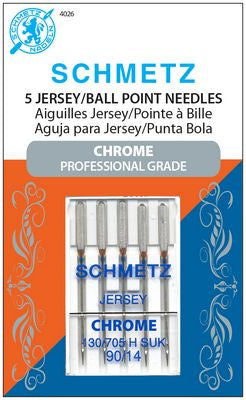 Schmetz Chrome Ball Point 90/14 Carded 5 Pack