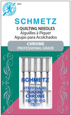 Schmetz Chrome Quilting 75/11 Carded 5 Pack