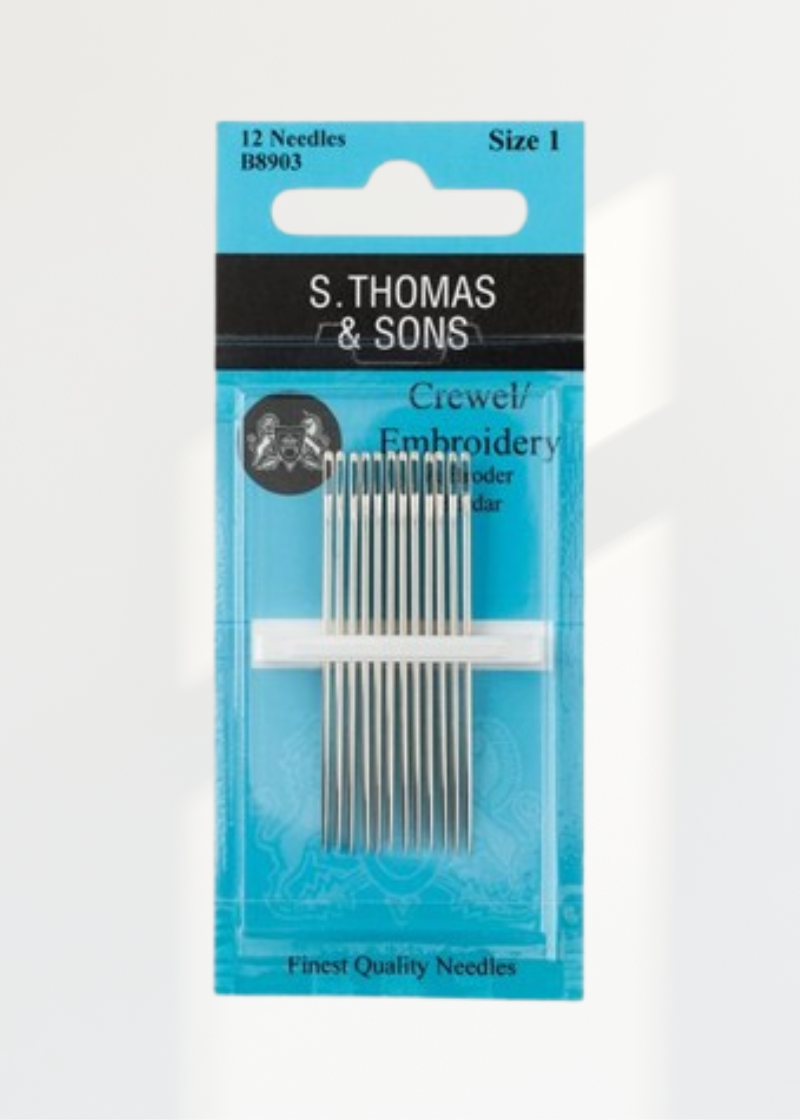 S. Thomas & Sons Crewel Embroidery Hand Needles - 12/Pack