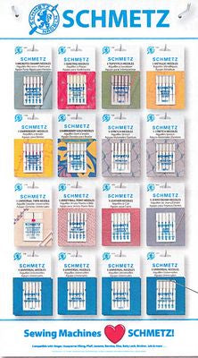 Schmetz Carded Display 16 SKU''s 160 cards