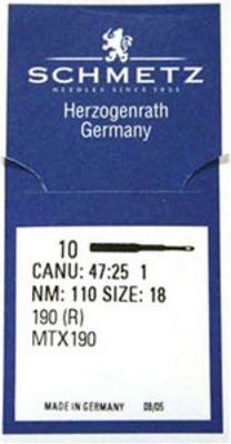 Schmetz 190R sz110/18 10/pkg