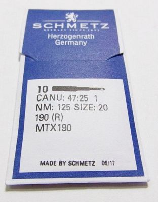 Schmetz 190R sz125/20 10/pkg