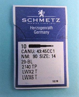 Schmetz LWX6T Blindstitch sz90/14 10/Pkg