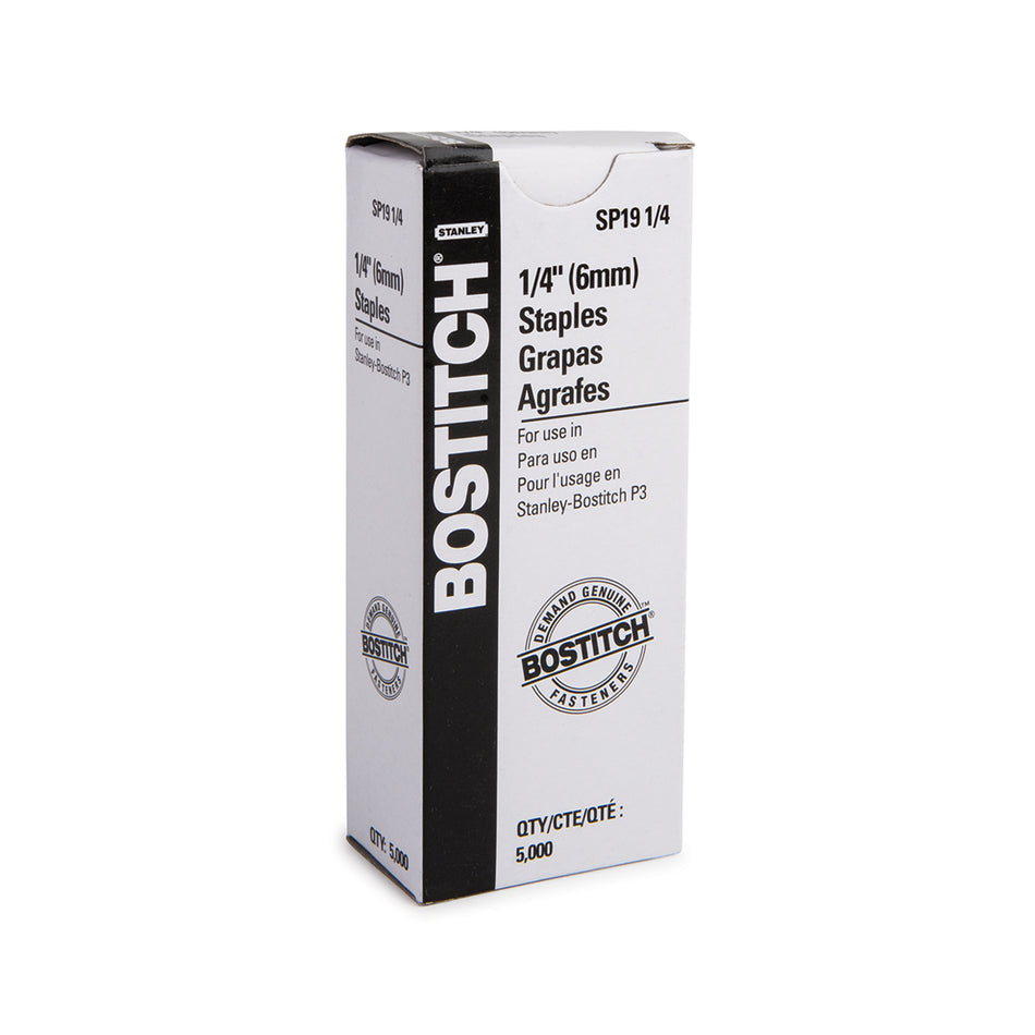 Bostitch Staples P3 - (SP19 1/4") - 5,000/Box