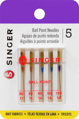 Needles Singer Yellow Band Assorted 5 count